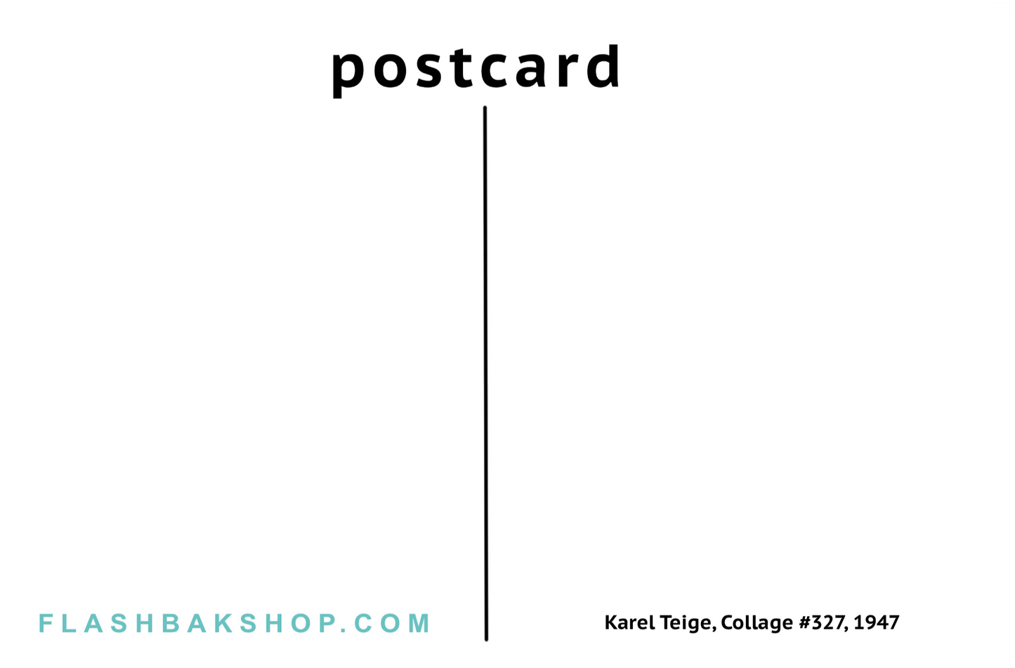 Collage 327 by Karel Teige, 1947 - Fine Art Postcard