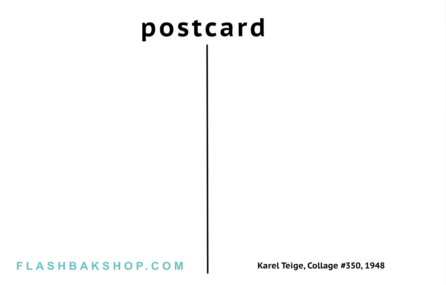 Collage 350 by Karel Teige, 1948 - Fine Art Postcard