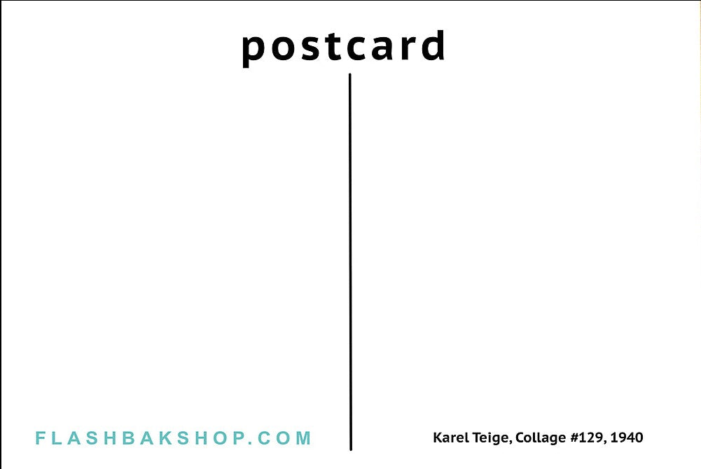 Collage 129 par Karel Teige, 1940 - Carte postale