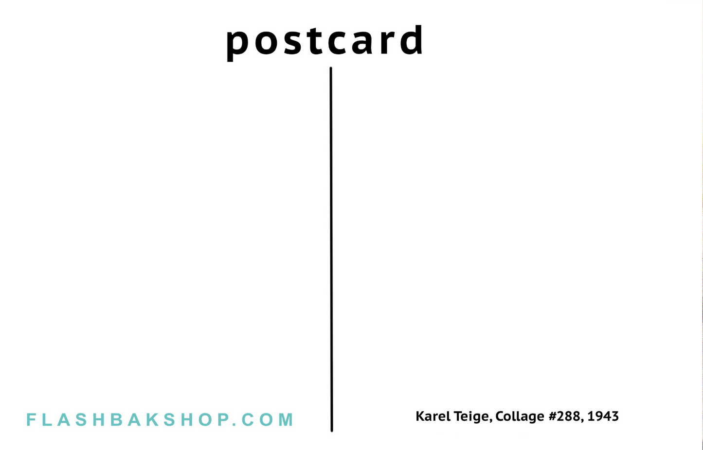 Collage 288 by Karel Teige, 1943 - Fine Art Postcard