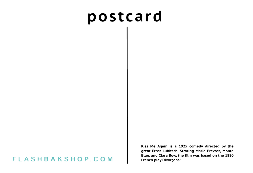 Kiss Me Again, 1925 - Postcard