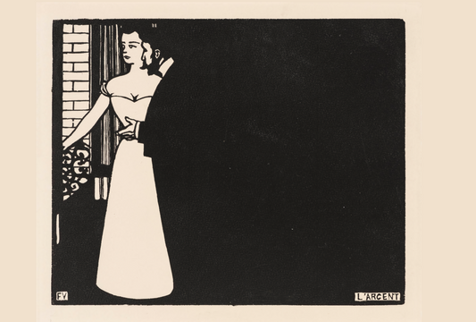 L'Argent (Argent) de Félix Edouard Vallotton, 1897 - Carte postale