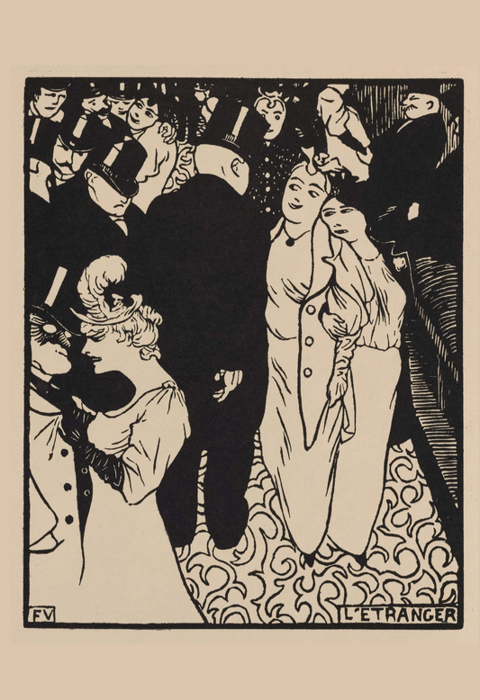 L'Etranger (The Stranger) by Félix Edouad Vallotton, 1894 - Postcard