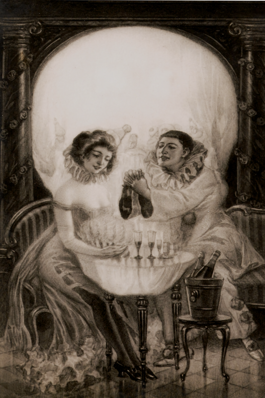 L'amour de Pierrot, Anonymous, 1905 - Postcard