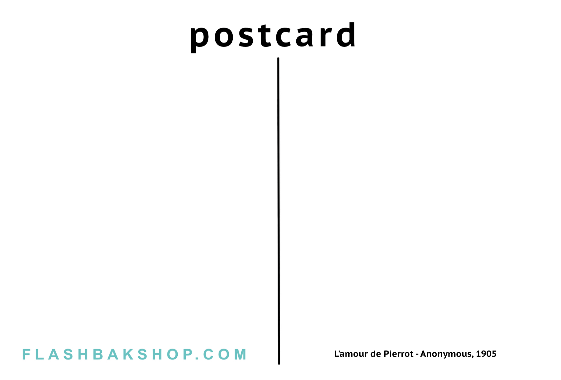 L'amour de Pierrot, Anonymous, 1905 - Postcard