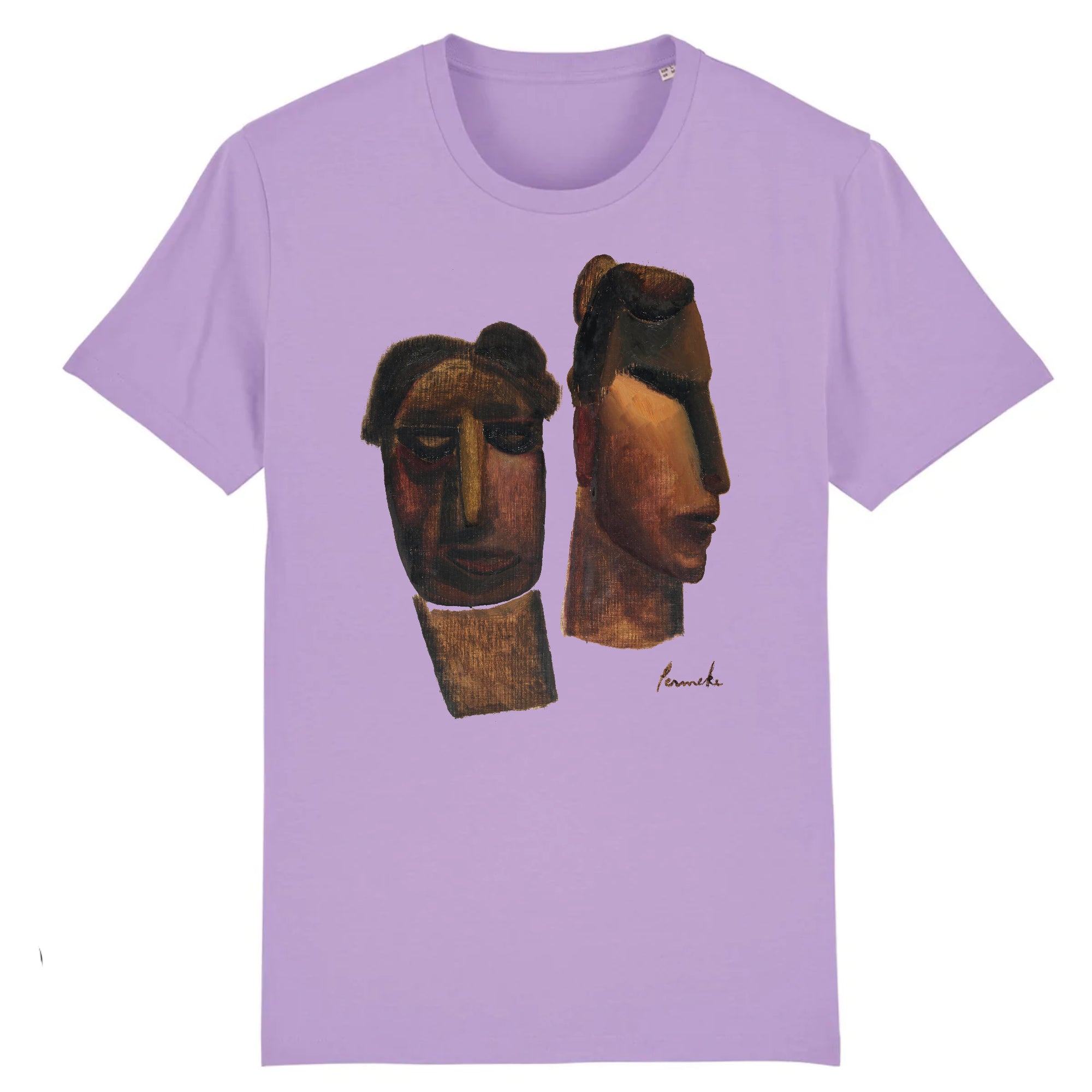 Primitive Heads by Constant Permeke, 1924 - Organic Cotton T-Shirt