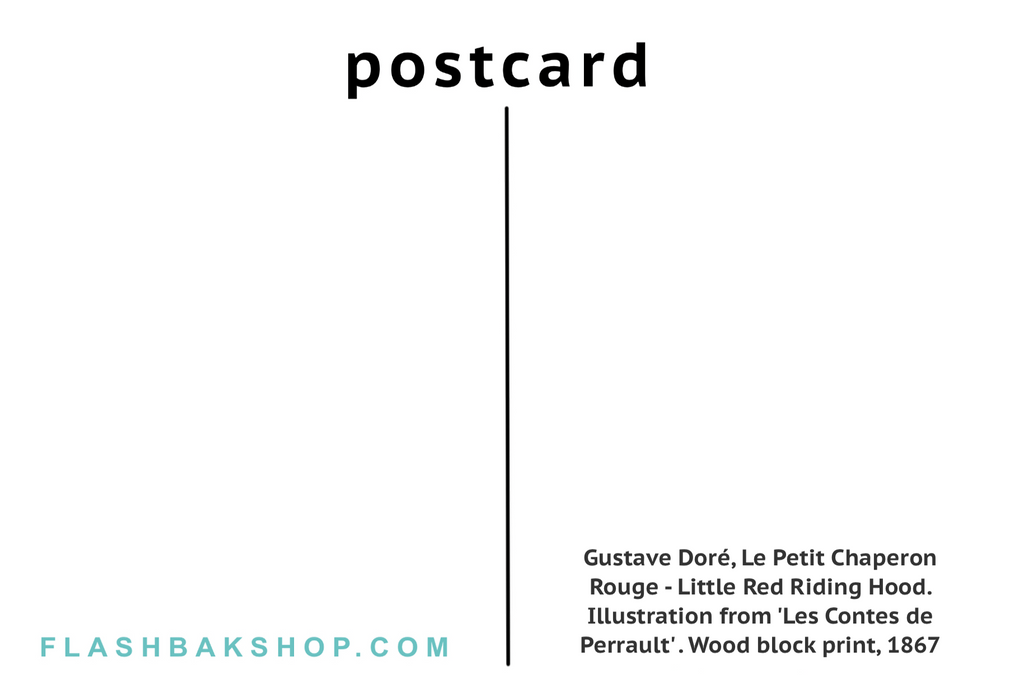 Le Petit Chaperon Rouge de Gustave Doré ‚ 1867 - Postal