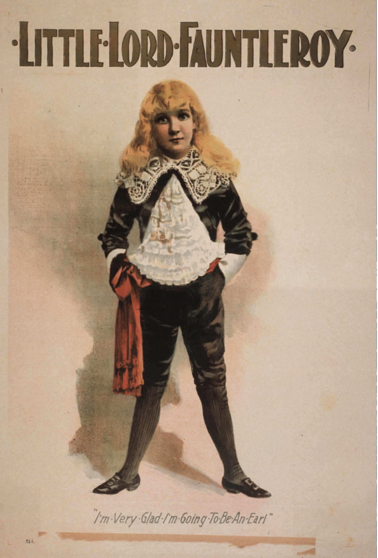 Little Lord Fauntleroy, póster teatral de EE. UU., c.1888 - Postal