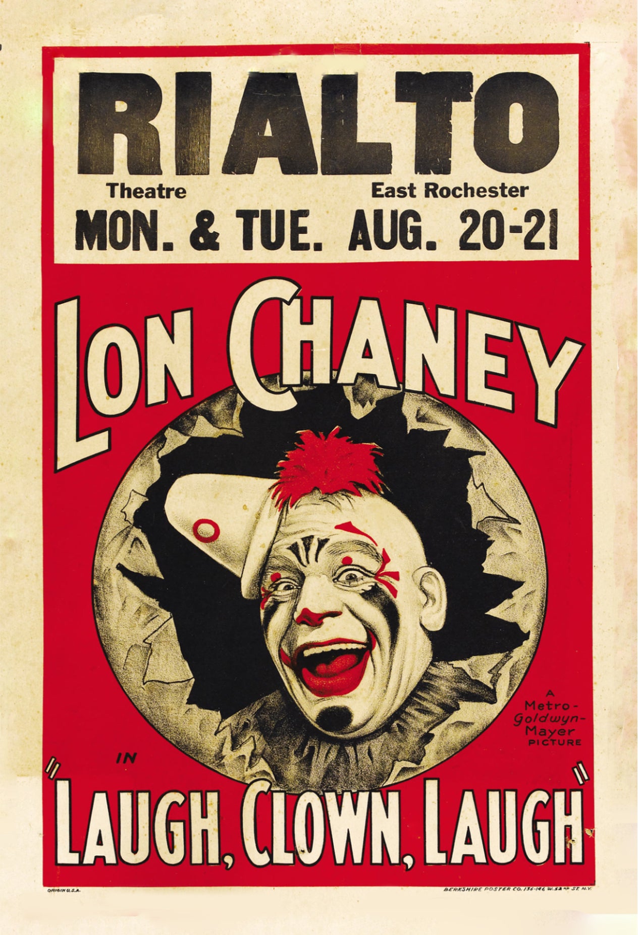 Lon Chaney in Laugh Clown Laugh 1928 - Postcard