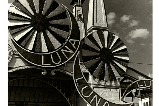 Luna Park, Coney Island by Lusha Nelson, 1935 - Postcard