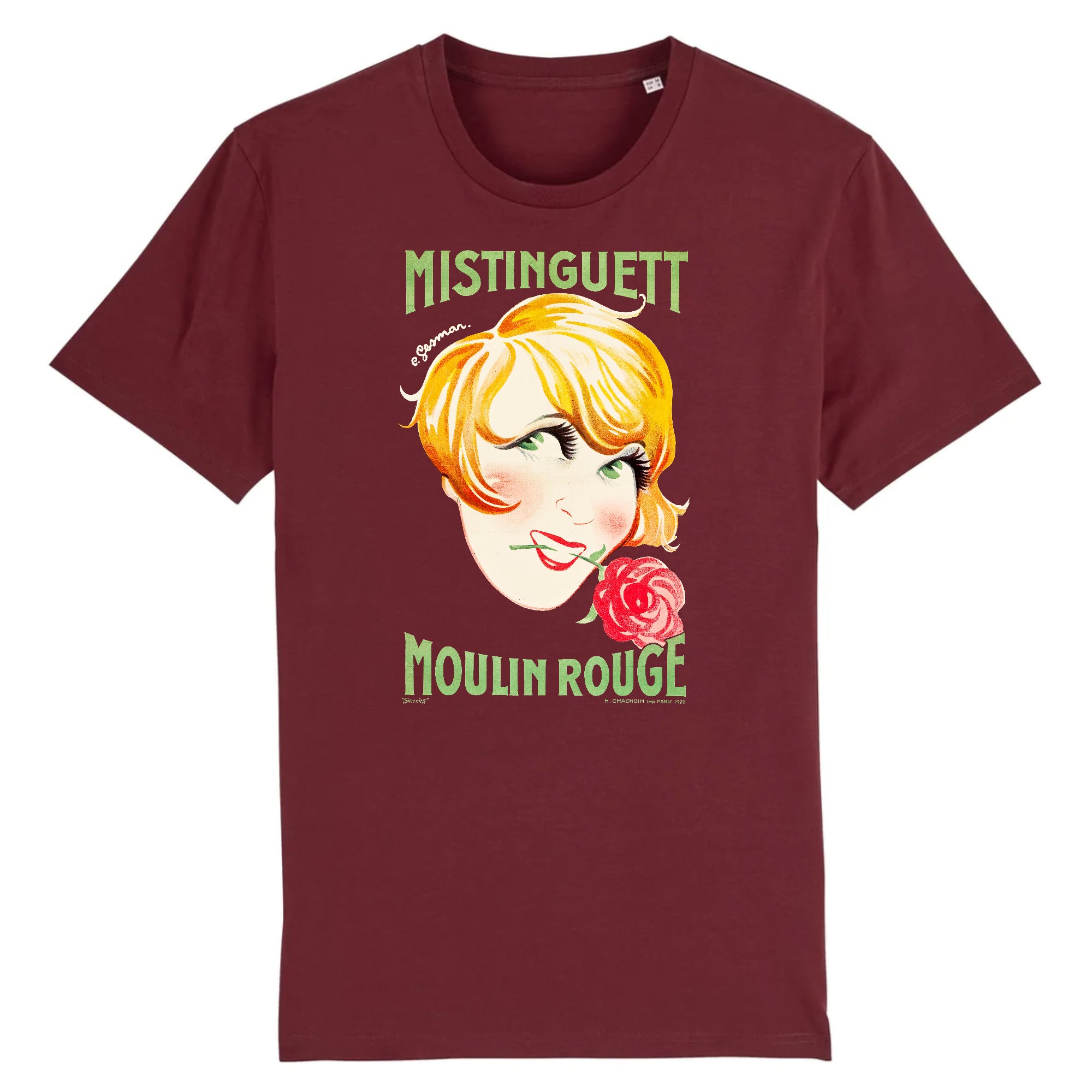 Mistinguett (Moulin Rouge) de Charles Gesmer, 1926 - T-shirt en coton biologique