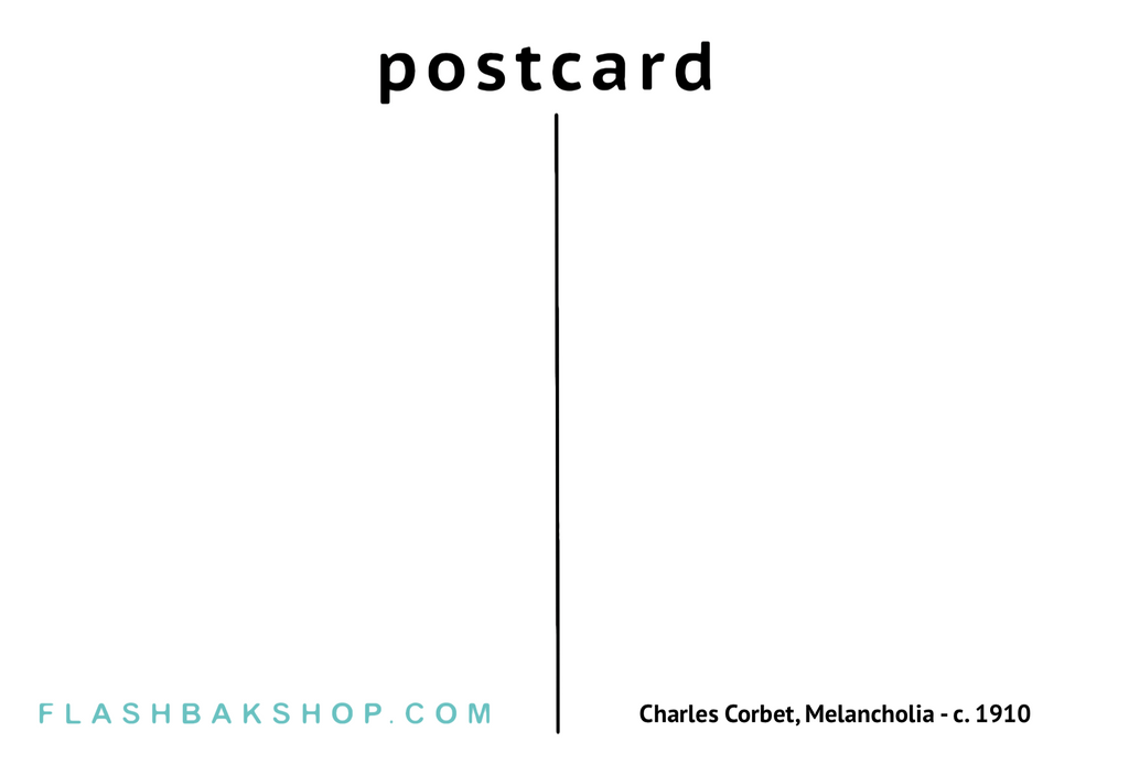 Melancholia by Charles Corbet - c. 1910 - Postcard