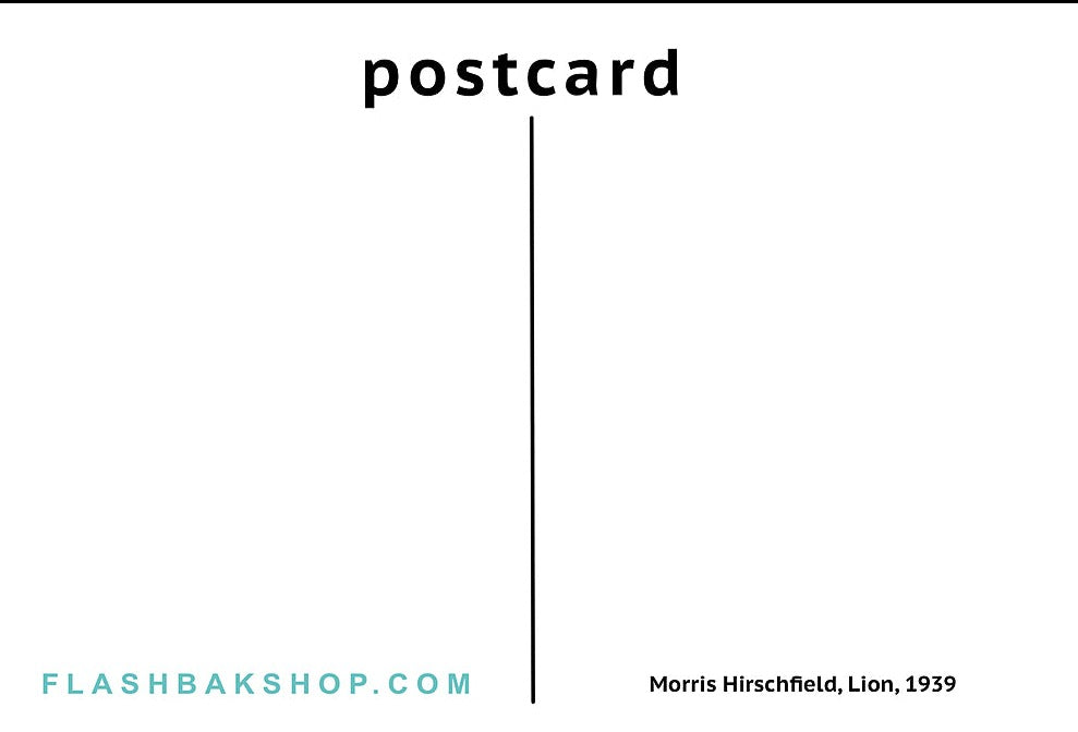 Morris Hirshfield - Lion, 1939 postcard Classic Postcard Media 1 of 2