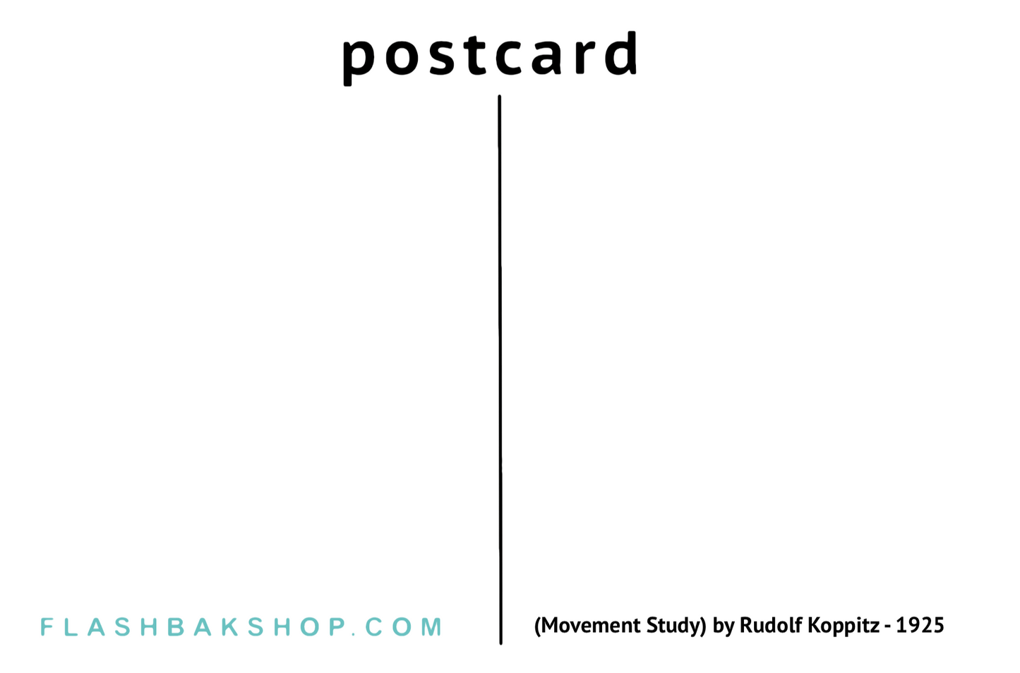 (Movement Study) by Rudolf Koppitz - 1925 - Postcard