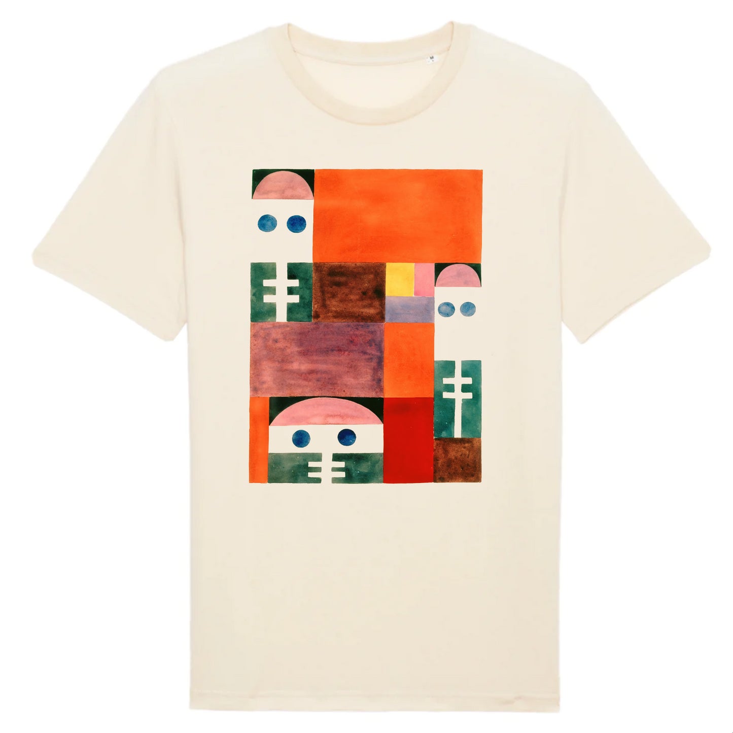 Abstract Motif (masks),Sophie Taeuber-Arp, 1917 - Organic Cotton T-Shirt