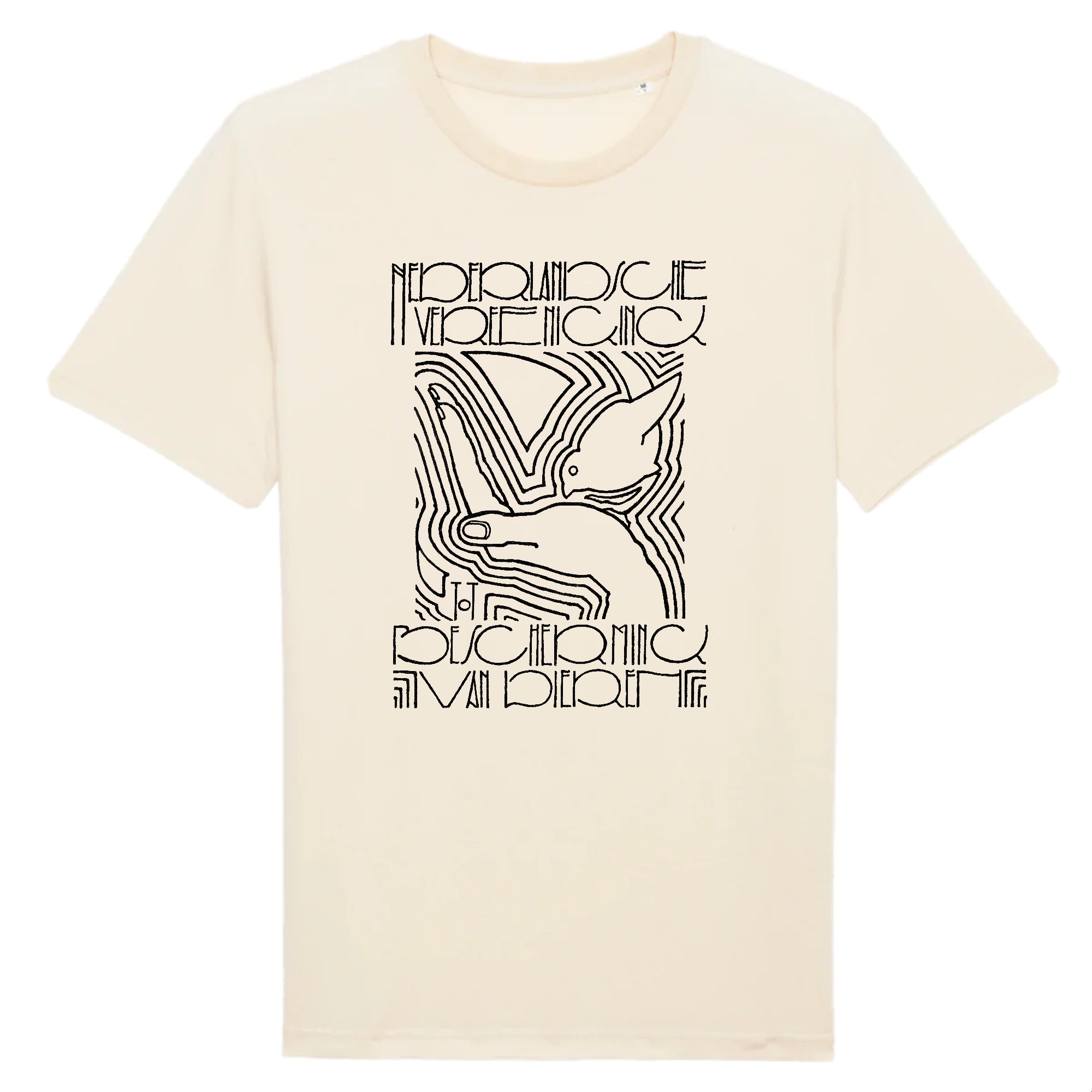 Affiche de l'Association néerlandaise pour la protection des animaux par Reijer Stolk, vers 1920 - T-shirt en coton biologique
