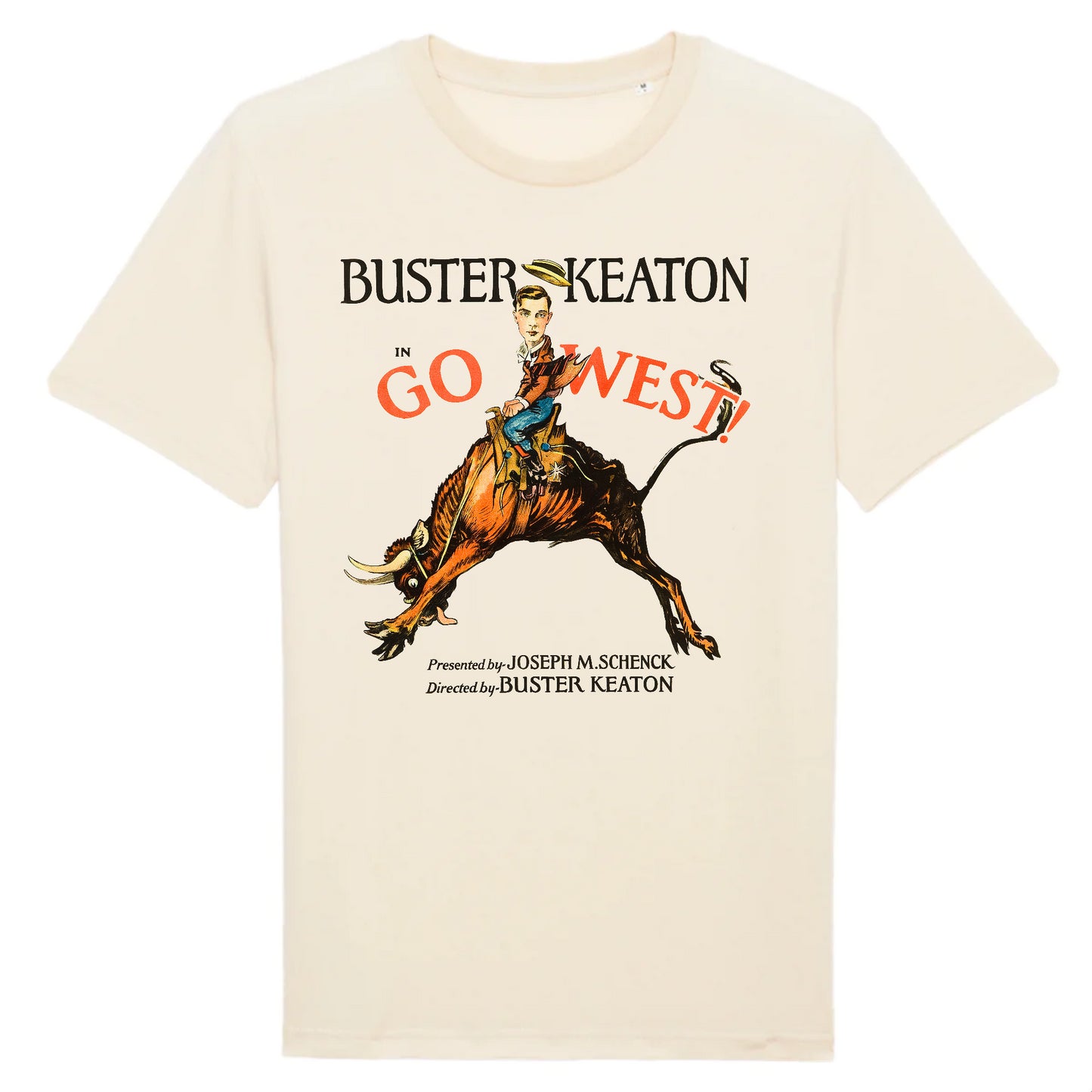 Buster Keaton in Go West, 1925 - Organic Cotton T-Shirt