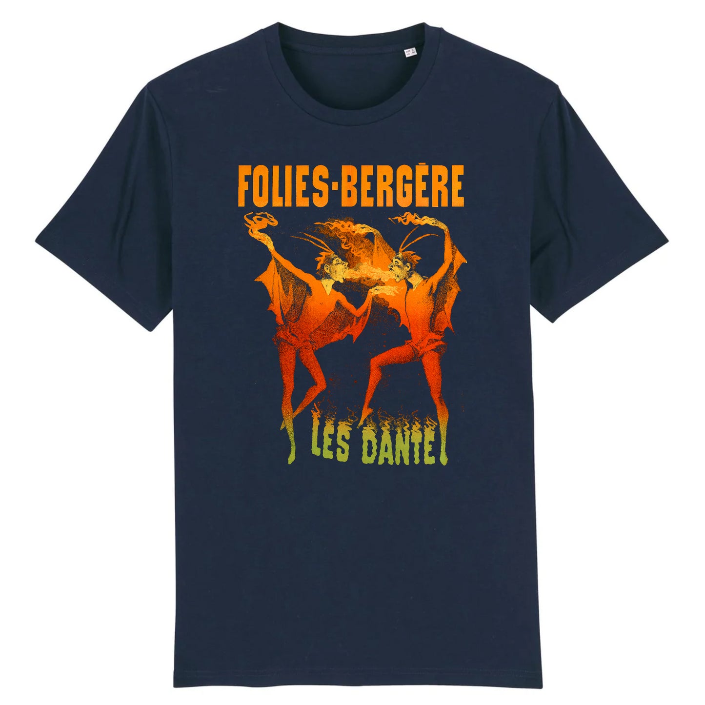 Folies-Bergere - Les Dante poster, 1889 - Organic Cotton T-Shirt