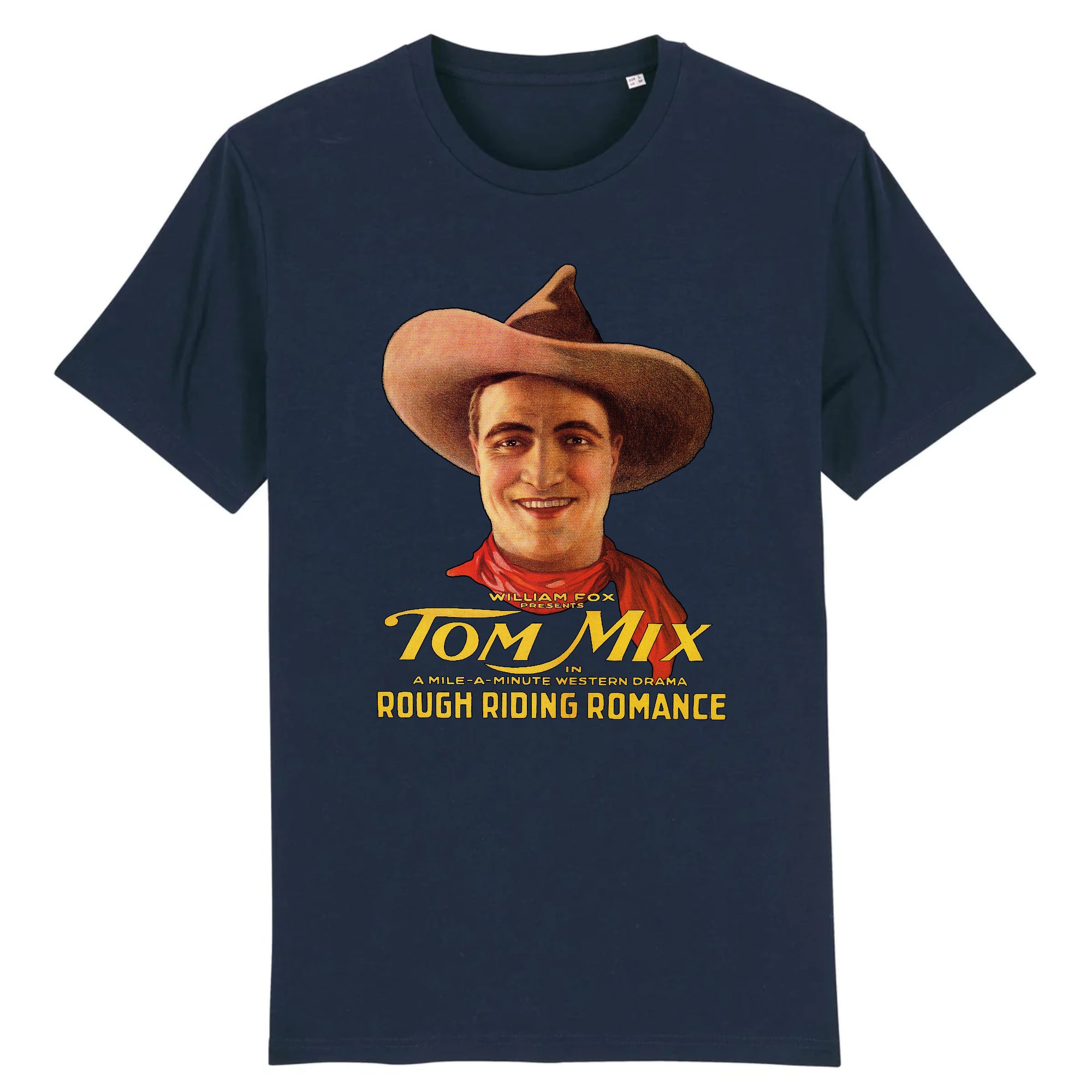 Tom Mix Rough Riding Romance, 1920 - Camiseta de algodón orgánico