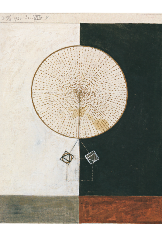 No. 5, Series VII, by Hilma af Klint, 1920 - Postcard