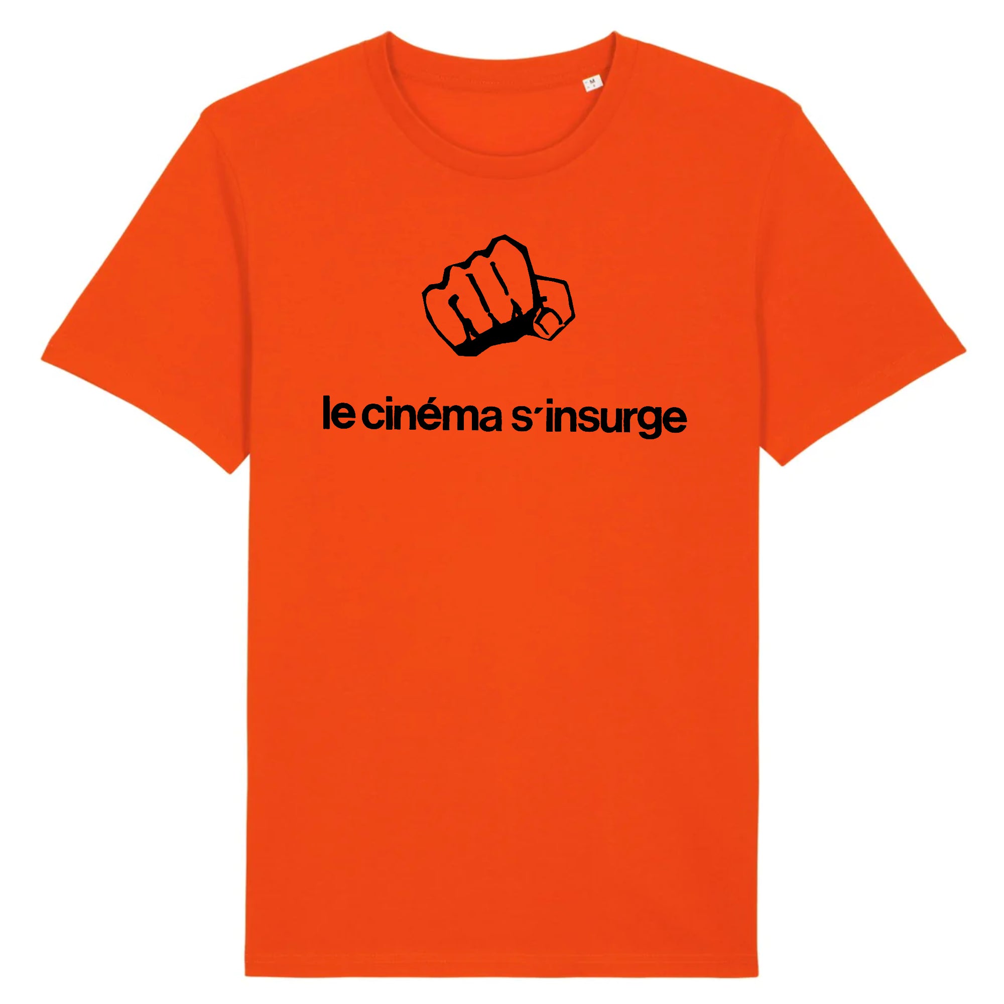 Cinema S'Insurge (Cinema Rises Up), affiche réalisée par des étudiants radicaux en cinéma des universités parisiennes au lendemain des bouleversements de mai 1968 - T-shirt en coton biologique