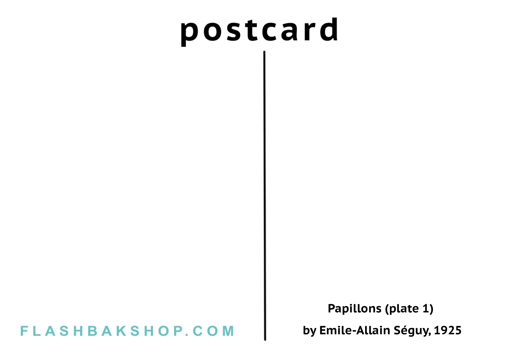 Papillons (plate 1) by Emile-Allain Séguy, 1925 - Postcard