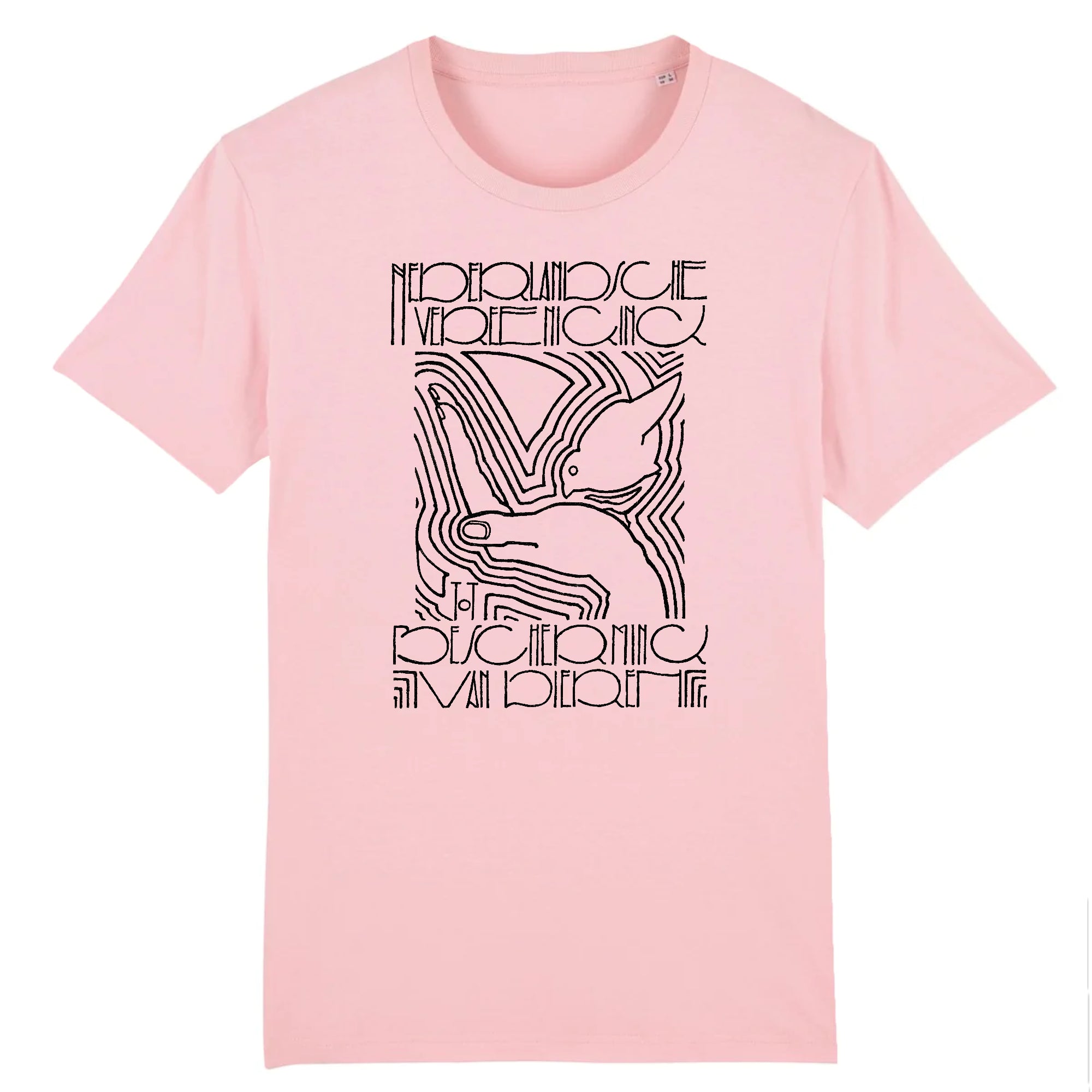 Affiche de l'Association néerlandaise pour la protection des animaux par Reijer Stolk, vers 1920 - T-shirt en coton biologique