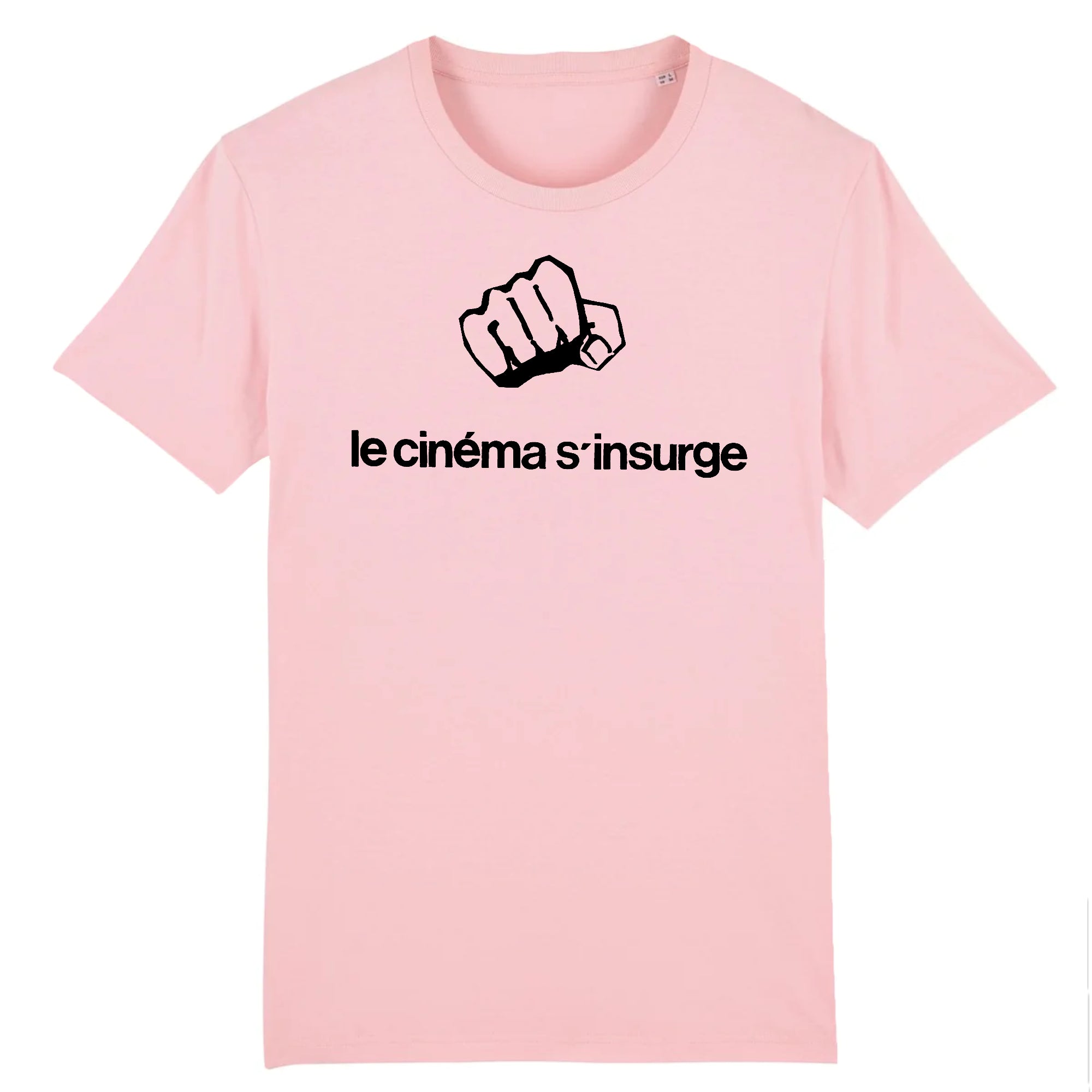 Cinema S'Insurge (Cinema Rises Up), affiche réalisée par des étudiants radicaux en cinéma des universités parisiennes au lendemain des bouleversements de mai 1968 - T-shirt en coton biologique