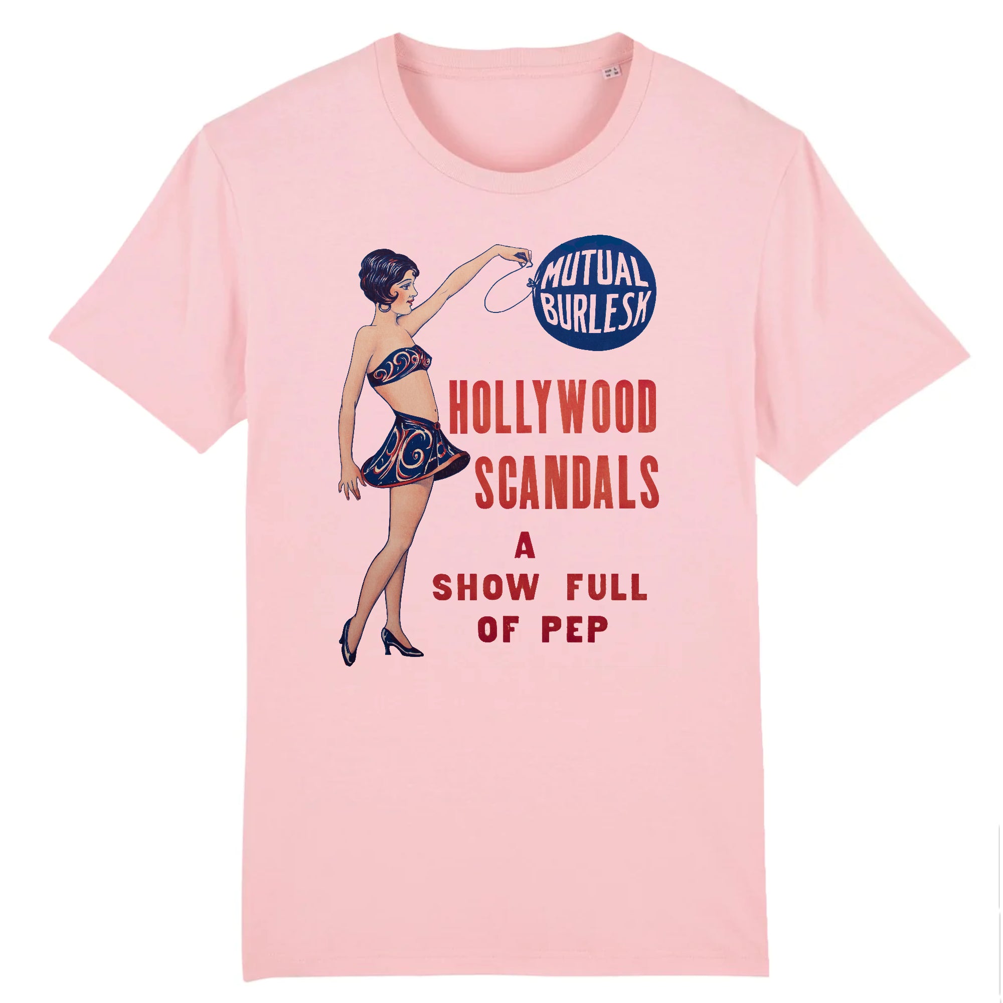 Hollywood Scandals Mutual Burlesque Window Card Poster, 1926 - Organic Cotton T-Shirt