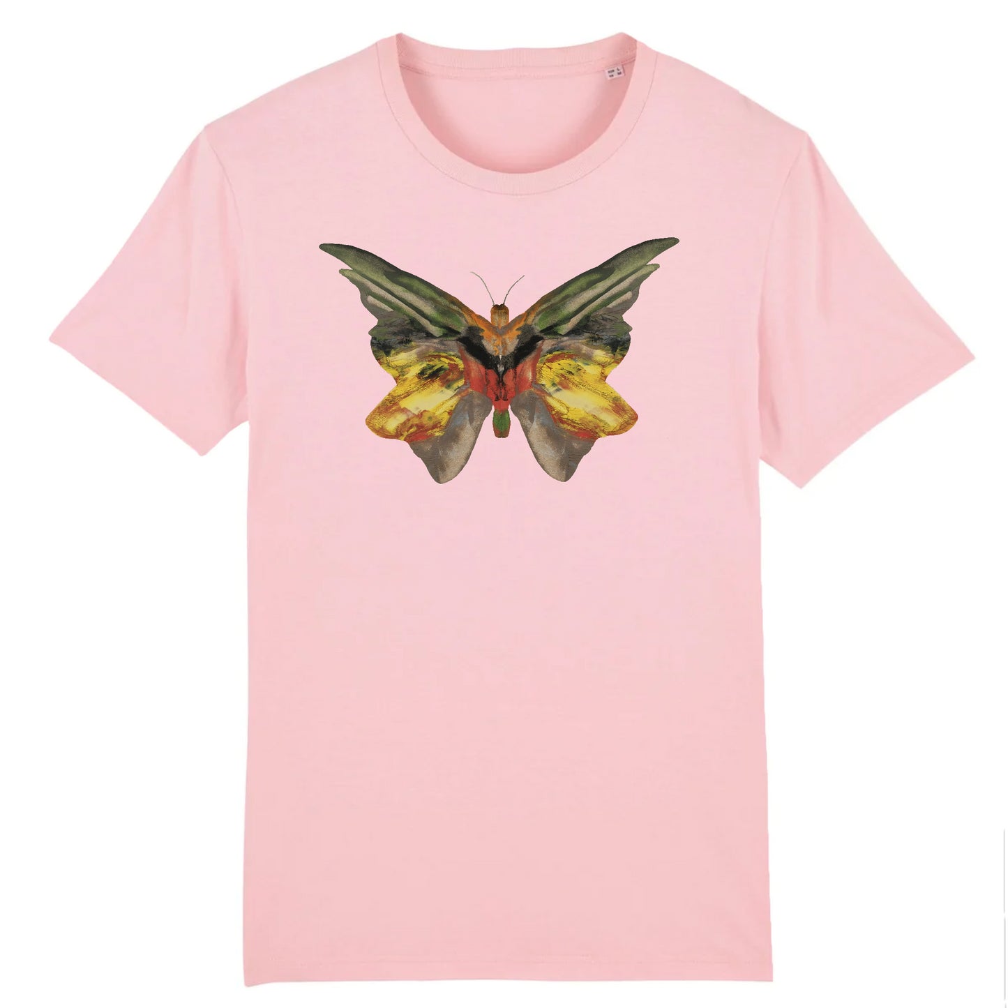 Butterfly 1 by Albert Bierstadt, c.1890 - Organic Cotton T-Shirt