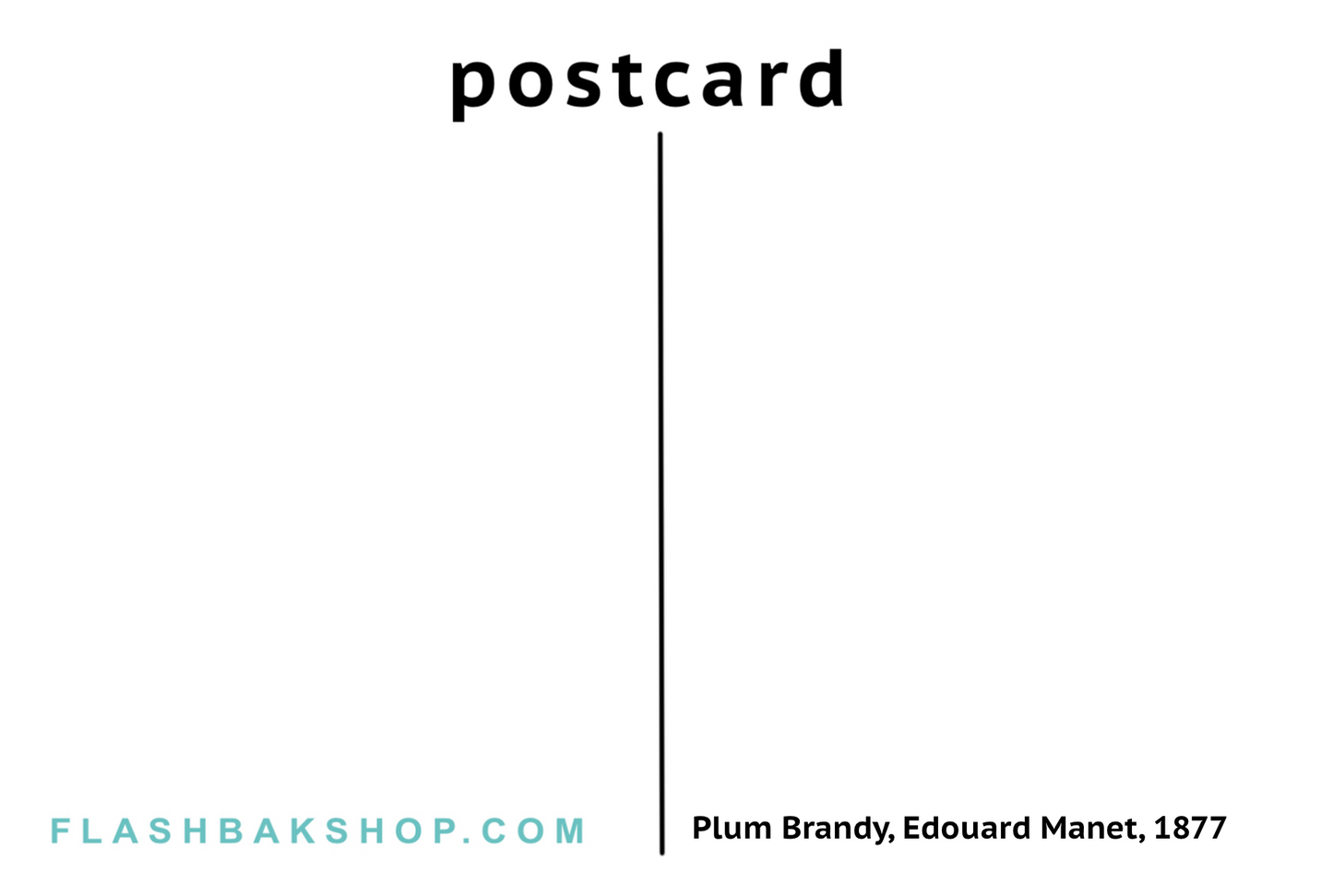 Plum Brandy de Edouard Manet, 1877 - Postal