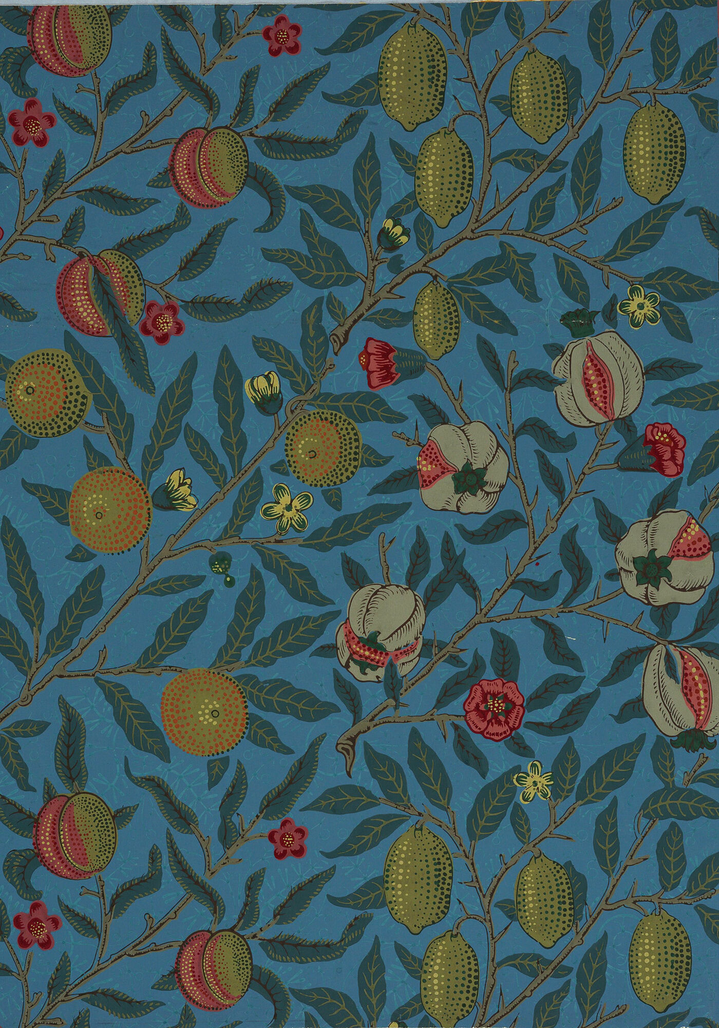 Pomegranate or Four Fruits by William Morris, 1862 - Wrapping Paper - 70x100.