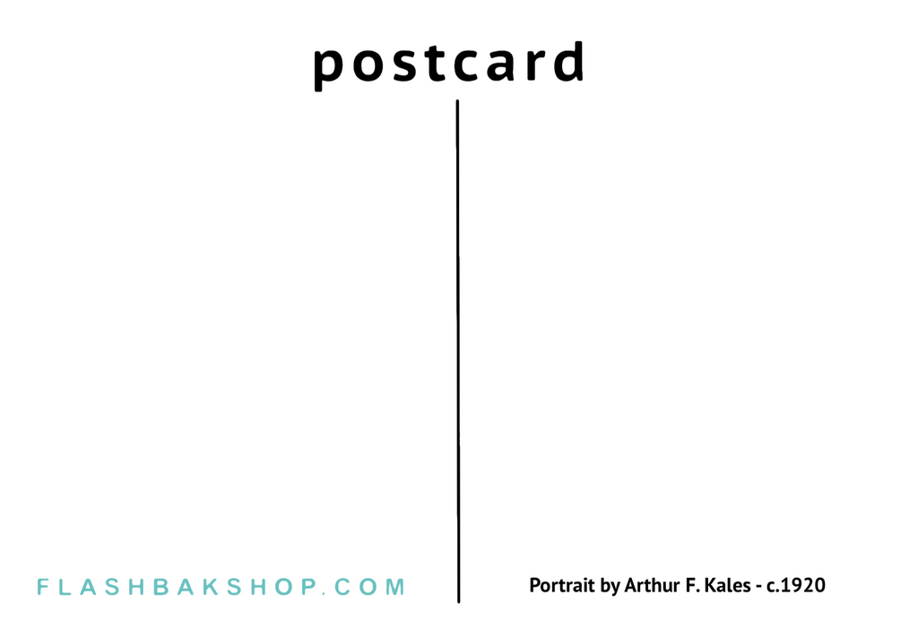 Retrato de Arthur F. Kales - c.1920 - Postal