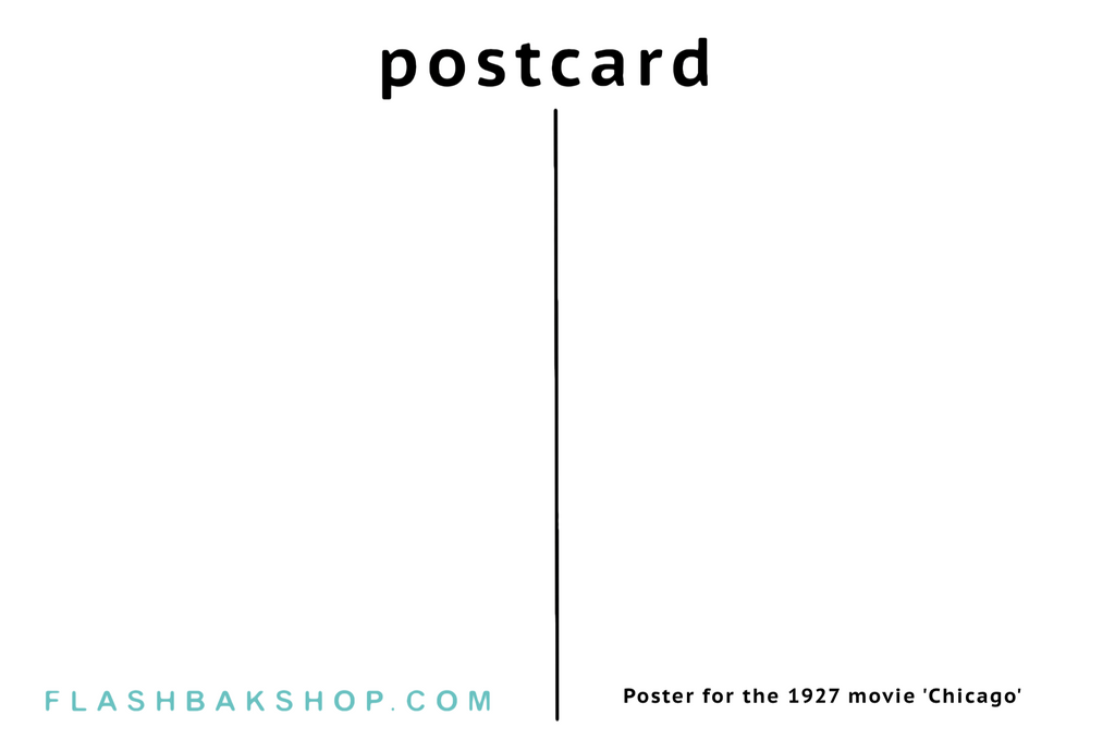 Poster for the movie Chicago, 1927 - Postcard