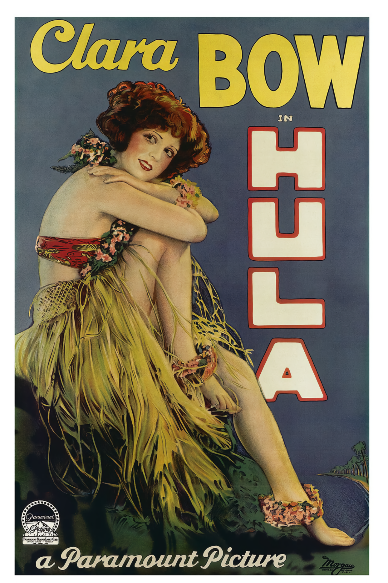 Hula Starring  Clara Bow, 1927 - Postcard