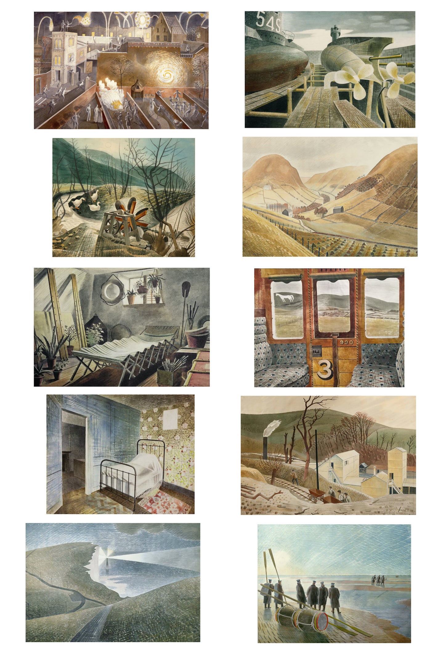 La collection de cartes postales Eric Ravilous