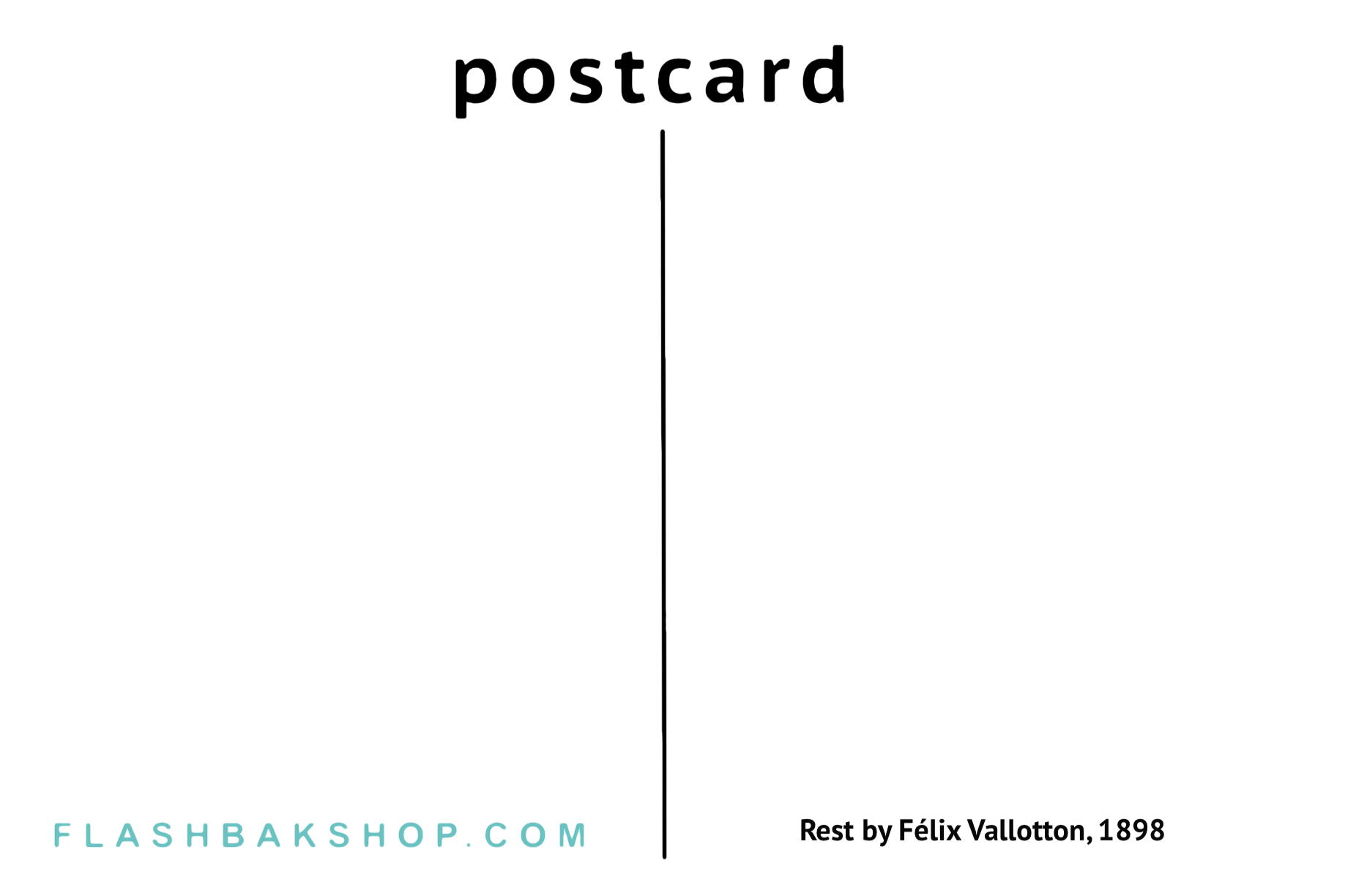 Rest by Félix Vallotton, 1898 - Postcard