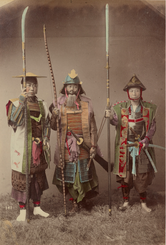 Samurai in Armour by Kusakabe Kimbei, c.1880 - Postcard