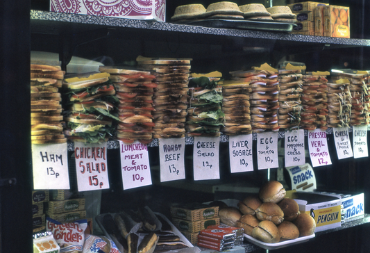 Sandwiches, Londres, 1972 - Carte postale