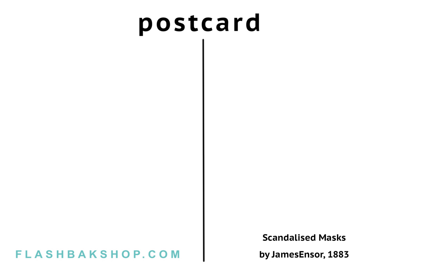 Masques scandalisés par James Ensor, 1883 - Carte postale