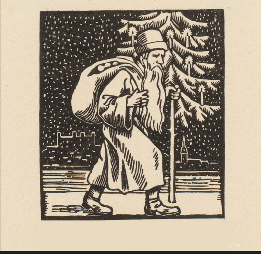 Christmas Card by Karl Hugo Frech, c.1930 - Square Christmas Card