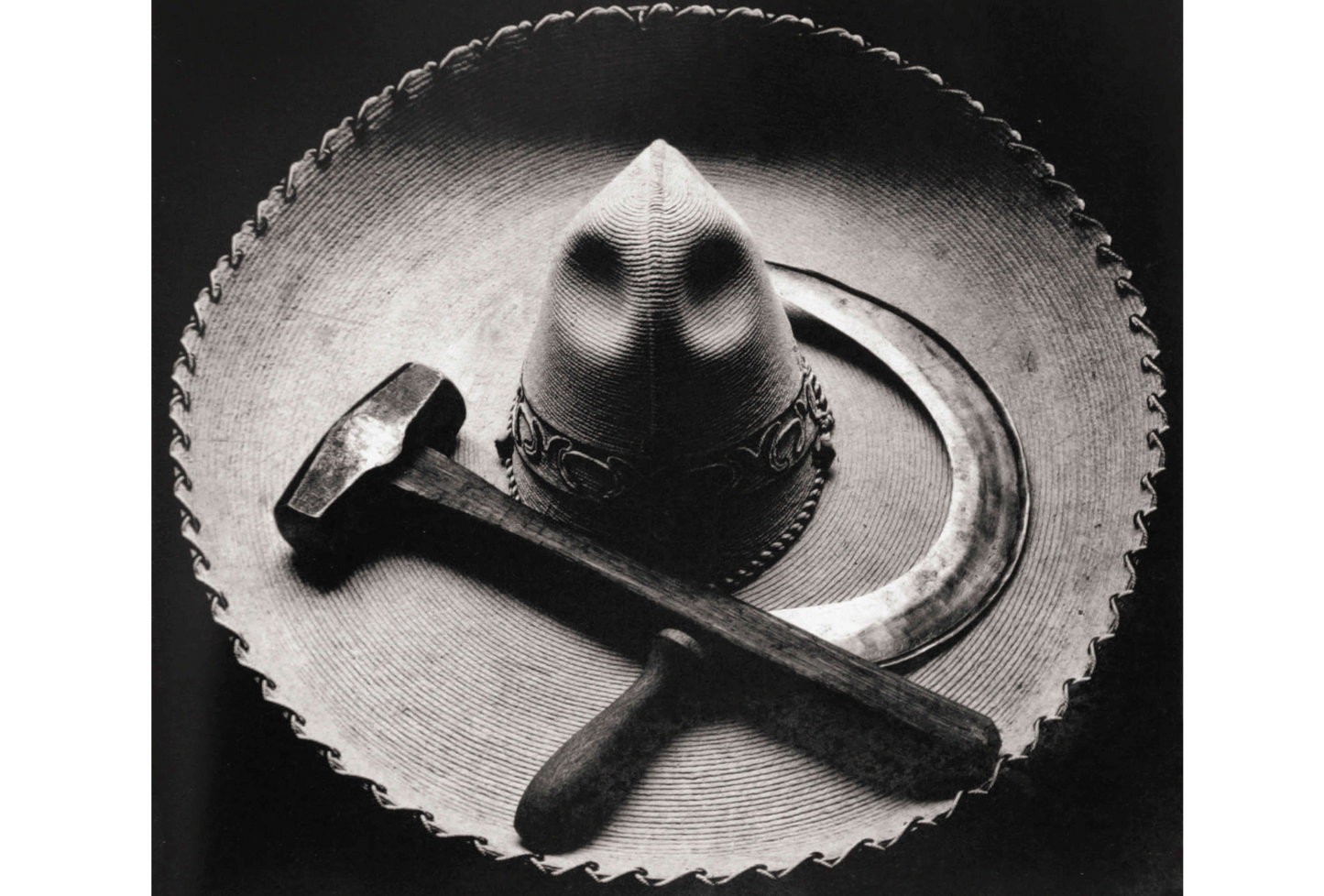 Sombrero, Hammer and Sickle by Tina Modotti - 1927 - Postcard