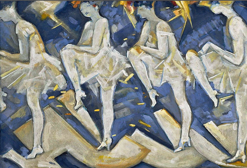 Estudio para 'Tiller Girls' de Christopher Richard Wynne Nevinson, c.1938 - Postal