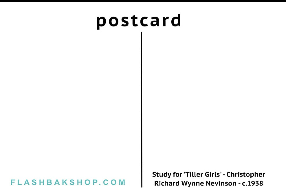 Estudio para 'Tiller Girls' de Christopher Richard Wynne Nevinson, c.1938 - Postal