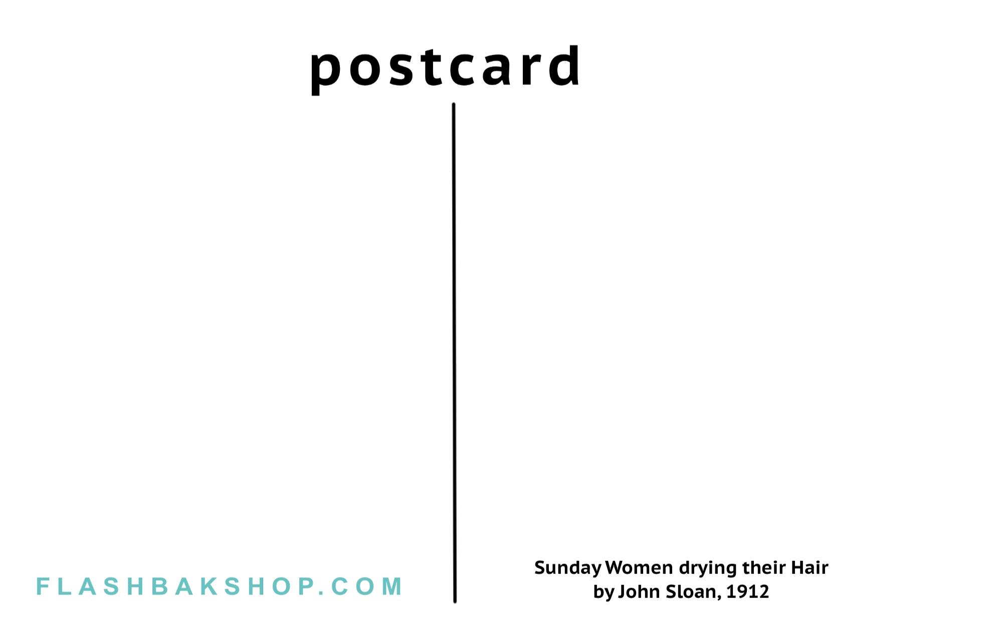 Sunday Women, Drying their Hair by John Sloan, 1912 - Postcard