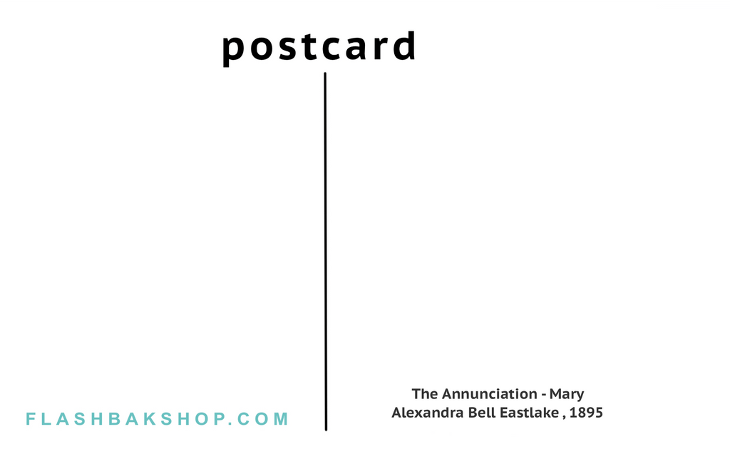 The Annunciation b Mary Alexandra Bell Eastlake, 1895 - Postcard