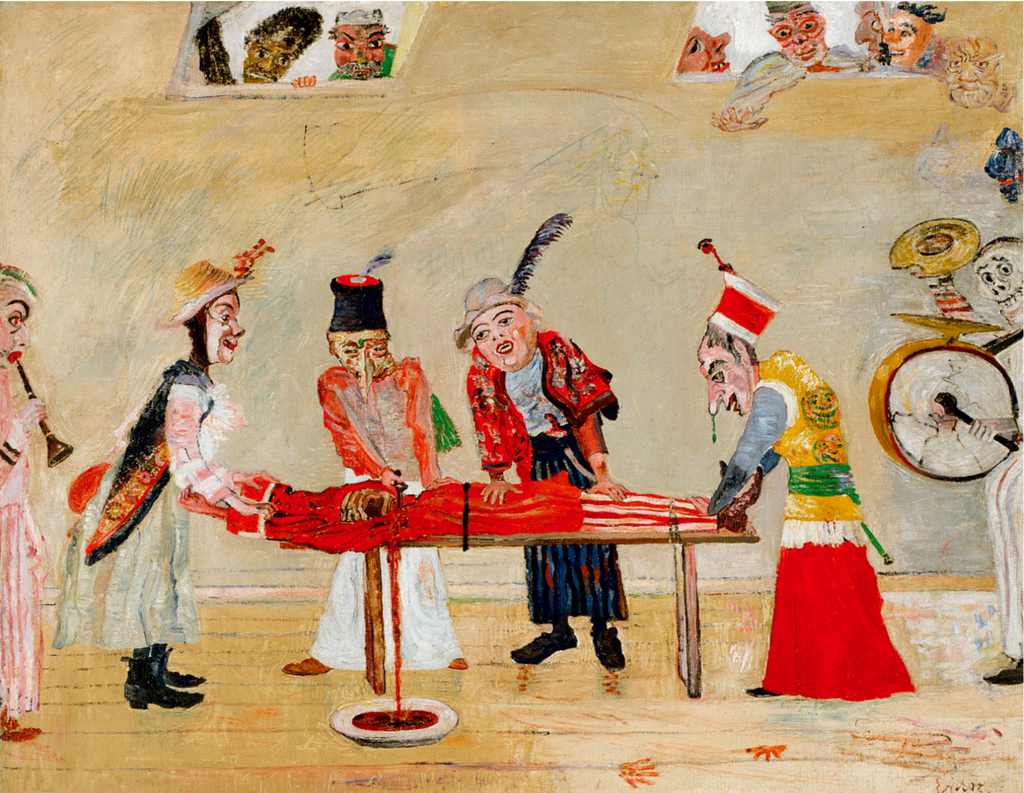 The Assassination by James Ensor, 1890 - Postcard