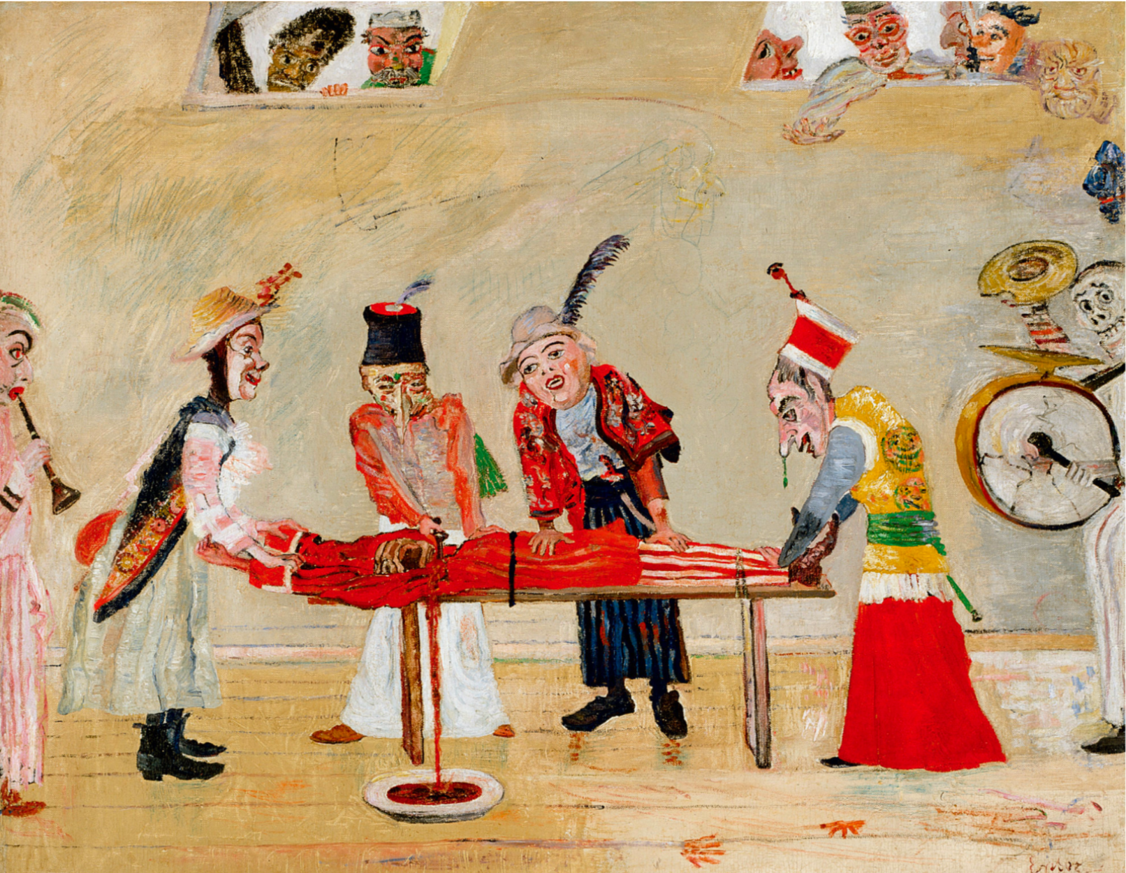 The Assassination by James Ensor, 1890 - Postcard