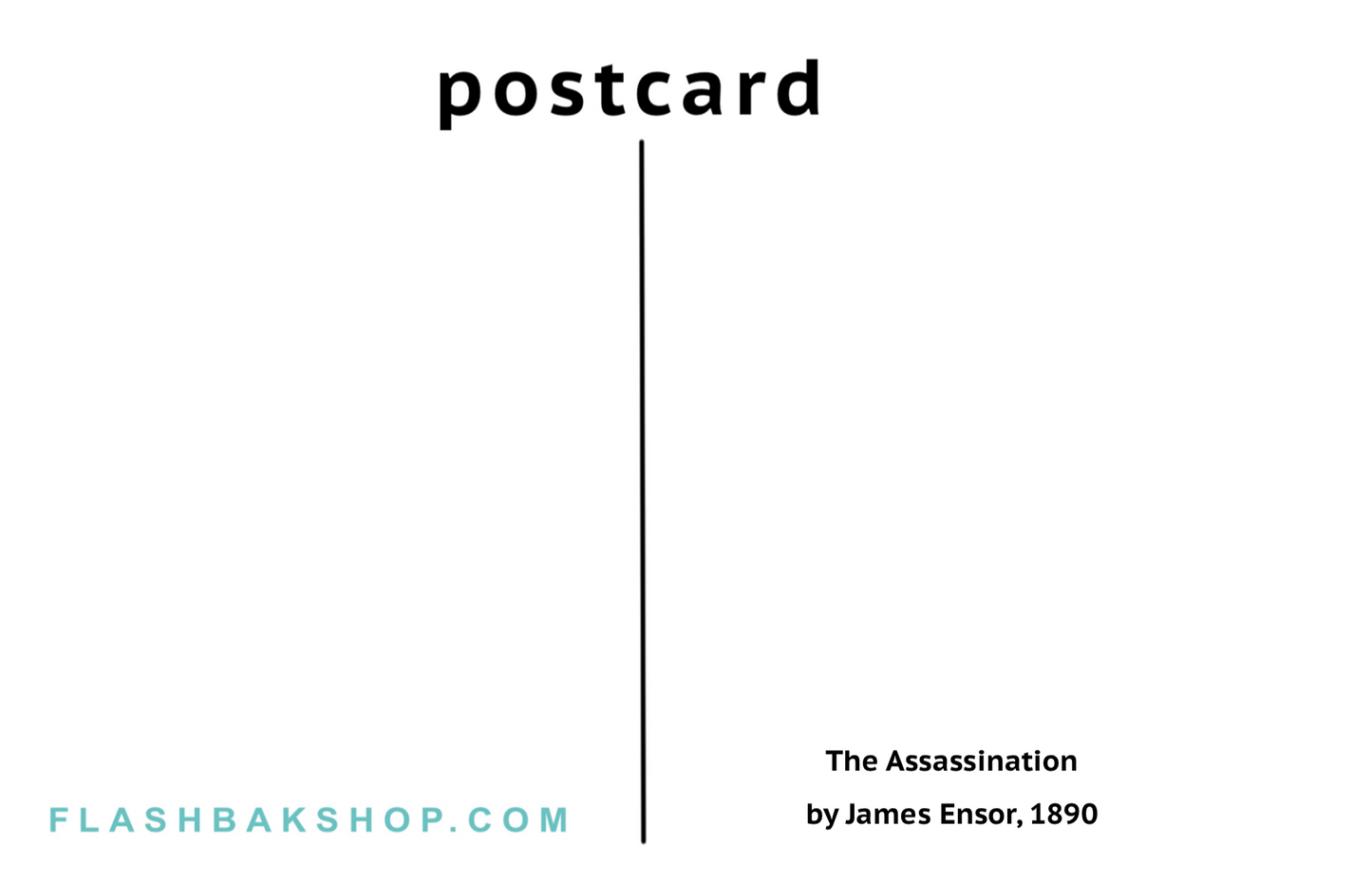El asesinato por James Ensor, 1890 - Postal