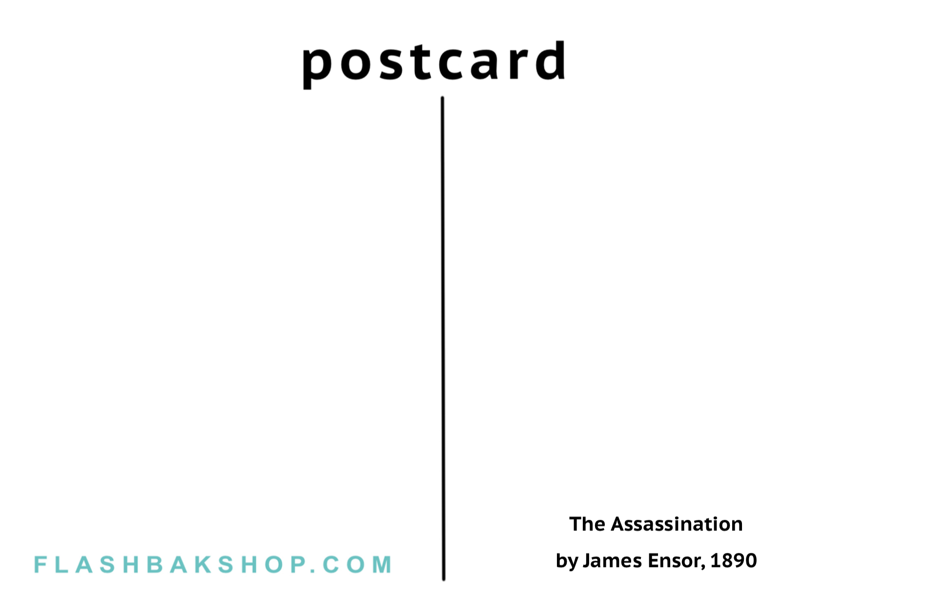 The Assassination by James Ensor, 1890 - Postcard